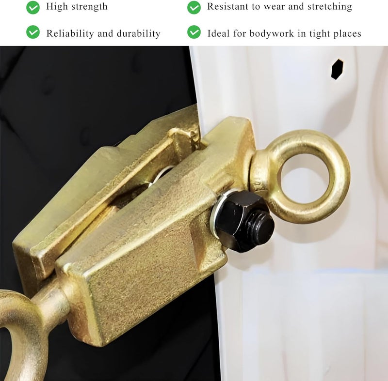 YTFRL 5 Ton 2 Way Auto Body Clamp, Small Mouth Frame Pulling Repair Tool with Self Tightening Grips, Automotive Body Pull Clamp for Top & Straight Sheet Metal Maintenance - Image 3